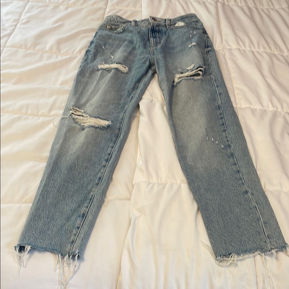Garage Denim Light Blue Jeans Mom style size 3 26” waist perfect